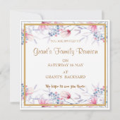 Invitation Matte 5,25 po x 5,25 po, enveloppes blanches stand (Devant)