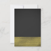 Invitation Matte Gold Modern Glam Sequins Chic Numéro de tabl (Dos)