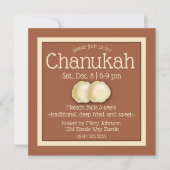 Invitation Matzoh Ball Hanoukka Party (Devant)