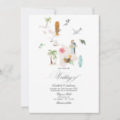 Invitation Maui Tropical - Hawaii Destination Mariage (Devant)
