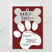 Invitation Mauvais Deux L'Os Red Dog Deuxième Anniversaire (Devant)