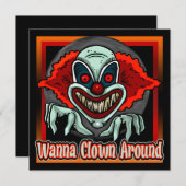 Invitation mauvaise de partie de Halloween de (Devant / Derrière)