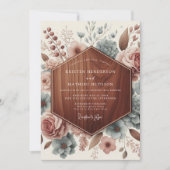 Invitation Mauve Botanical Romance Wedding (Devant)