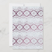 Invitation Mauve Floral Le Jardin de Grand-Mère 80e (Dos)