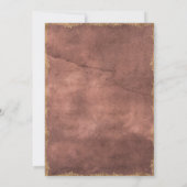 Invitation Mauve Gold Mariage moderne (Dos)