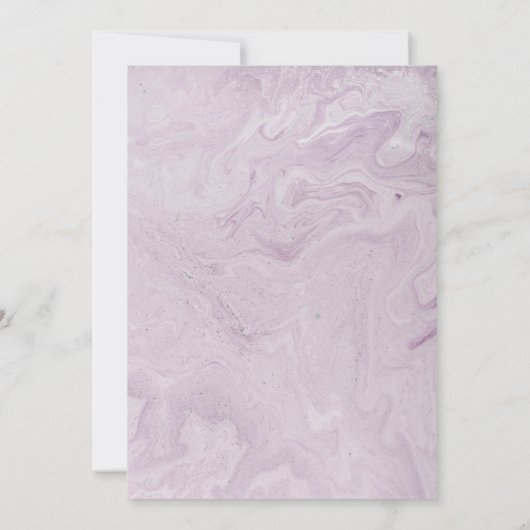 Invitation Mauve Rose (Dos)