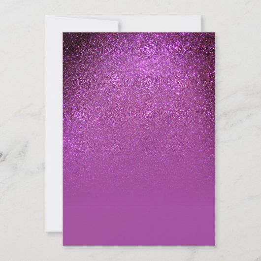 Invitation Mauve violet Parties scintillant mousseuse Ombre P (Dos)