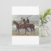 Invitation Max Liebermann : Deux Cavaliers sur la Plage Art (Debout devant)