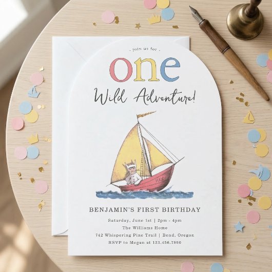 Invitation Max | One Wild Adventure 1st Birthday 