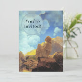 Invitation Maxfield Parrish Matin 1922 Nuage Bleu Beaux-Arts (Debout devant)