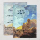Invitation Maxfield Parrish Matin 1922 Nuage Bleu Beaux-Arts (Devant / Derrière)