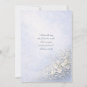 Invitation May Crowning Blessed Mary Blue Floral (Dos)