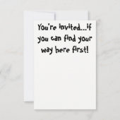 Invitation Mayan 1 Maze Extraordinaire !Invitation (Dos)