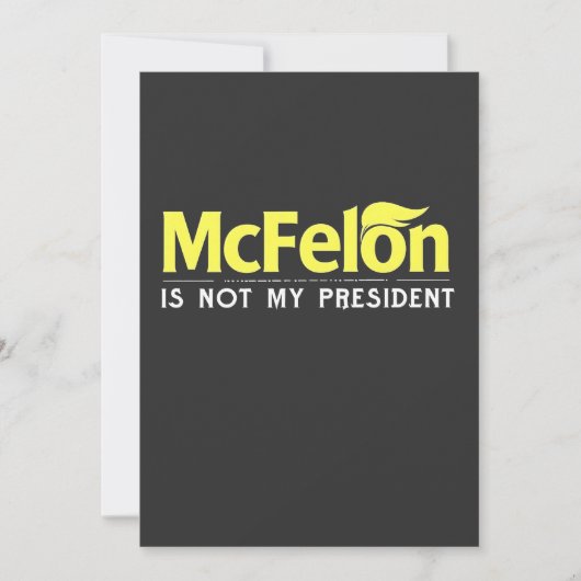 Invitation McFelon n'est pas mon président (Devant)