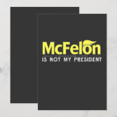 Invitation McFelon n'est pas mon président (Devant / Derrière)