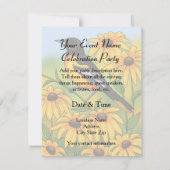 Invitation MD State Bird Oriole & Black eyed Susan Flower (Dos)