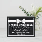 Invitation Me Donnerez-Vous La Cravate Noir/Blanc Bow ? (Debout devant)