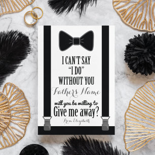 Invitation Me Donnerez-Vous - Tuxedo Cravate se rapproche pèr