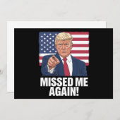 Invitation Me Manquait Encore Vous Avez Manqué Les Élections (Devant / Derrière)