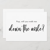 Invitation Me Promenerez-Vous Jusqu'à l'Allée Cute Script (Devant / Derrière)