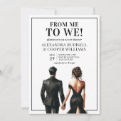 Invitation ME TO WE | Réception de mariage pour couples (Devant)