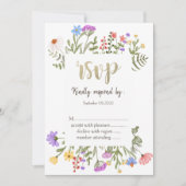 Invitation Meadow Fleur sauvage aquarelle (Devant)