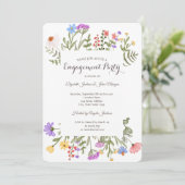 Invitation Meadow Fleur sauvage aquarelle (Debout devant)