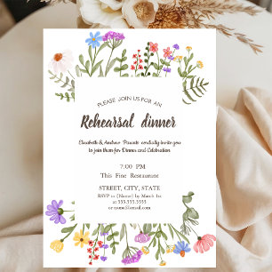 Invitation Meadow Fleur sauvage aquarelle