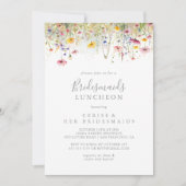 Invitation Meadow Fleur sauvage Bridesmaids Luncheon Douche (Devant)