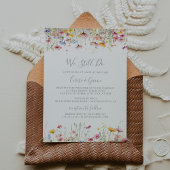 Invitation Meadow Fleur sauvage Nous Continuons À Vow Renouve