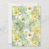 Invitation Meadow Fleurs sauvages Boho d'été Mariage photo (Dos)