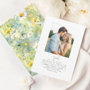 Invitation Meadow Fleurs sauvages Boho d'été Mariage photo