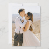 Invitation Meadow Flower Fleur sauvage Boho Enregistrer la da (Dos)