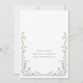 Invitation Meadow Pastel Rose Floral ENGAGEMENT PARTI (Dos)