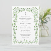 Invitation Meadow Pastel Rose Floral Mariage code QR (Debout devant)