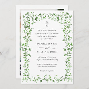 Invitation Meadow Pastel Rose Floral Mariage code QR
