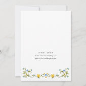 Invitation Meadow Watercolor Fleurs sauvages ENGAGEMENT PARTY (Dos)