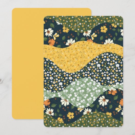 Invitation Meadow Waves (Devant / Derrière)