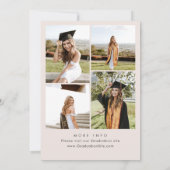 Invitation Meadow Wildflower Boho 4 Photo Graduation Party (Dos)