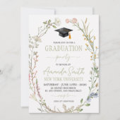 Invitation Meadow Wildflower Graduation Party Invite (Devant)