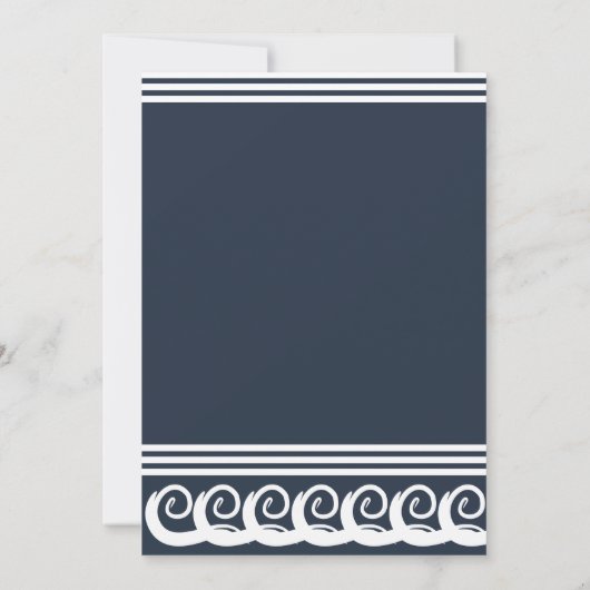 Invitation Méandre Moderne (Dos)