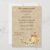 Invitation Meant to Bee Cute Abordable Mariage Enregistrer la (Dos)