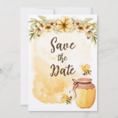 Invitation Meant to Bee Cute Abordable Mariage Enregistrer la (Devant)
