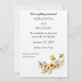 Invitation Meant to Bee Cute Abordable Mariage Enregistrer la (Dos)