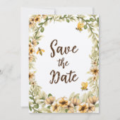 Invitation Meant to Bee Cute Abordable Mariage Enregistrer la (Devant)
