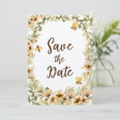 Invitation Meant to Bee Cute Abordable Mariage Enregistrer la (Debout devant)