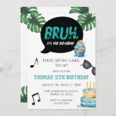 Invitation Mec Blagueur Drôle 11e 12e 13e 14e Adolescent Préa (Devant / Derrière)