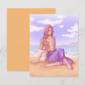 Invitation Mec de la plage (Devant / Derrière)