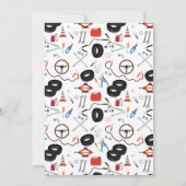 Invitation Mécanique automobile Outils Anniversaire de enfant (Dos)