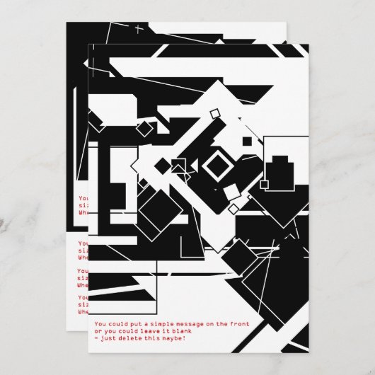 Invitation Mécanisme (Devant / Derrière)